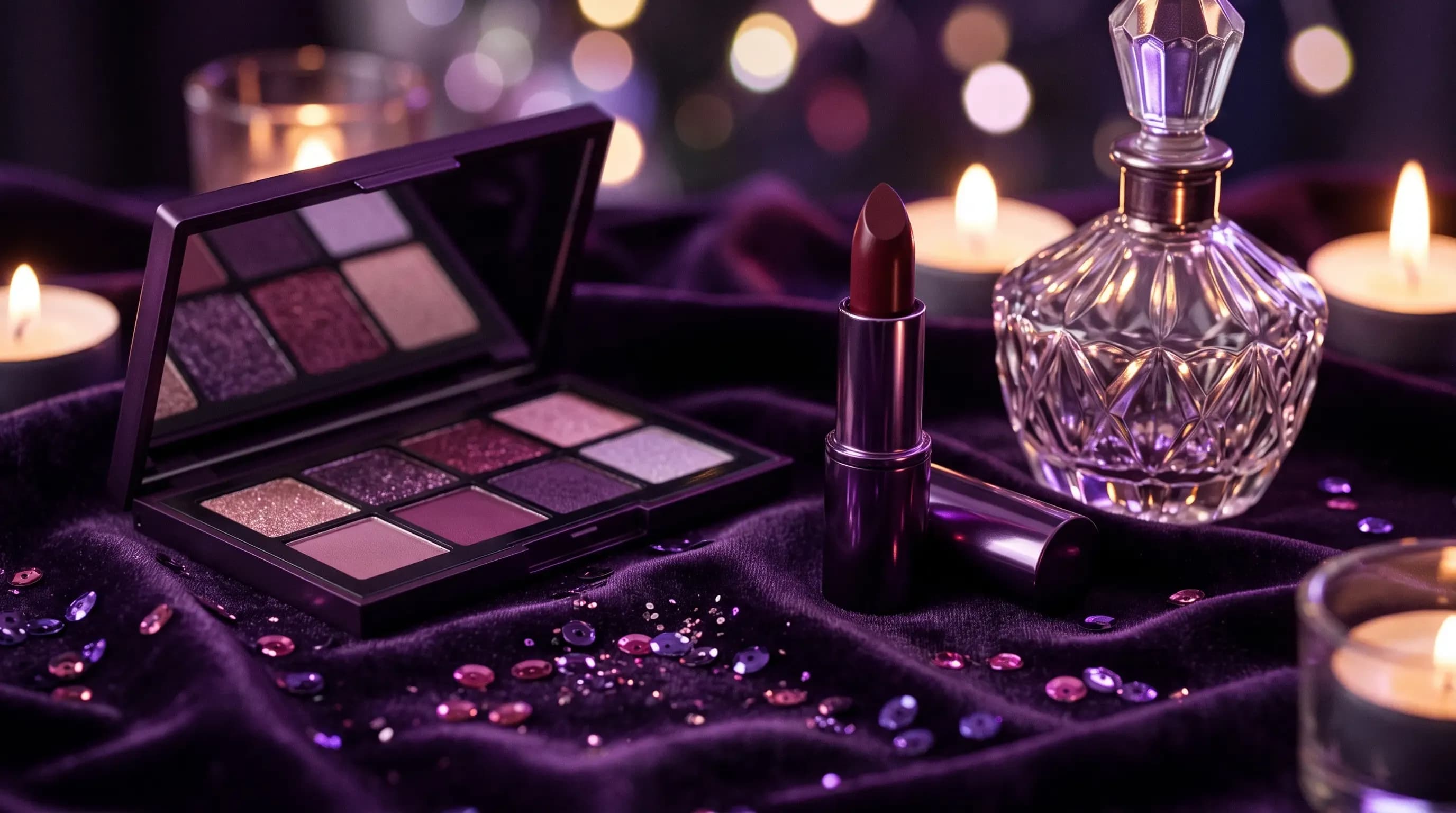 آرایش مهمانی شب؛ چشم دودی بنفش و لب جسور، قدم‌به‌قدم