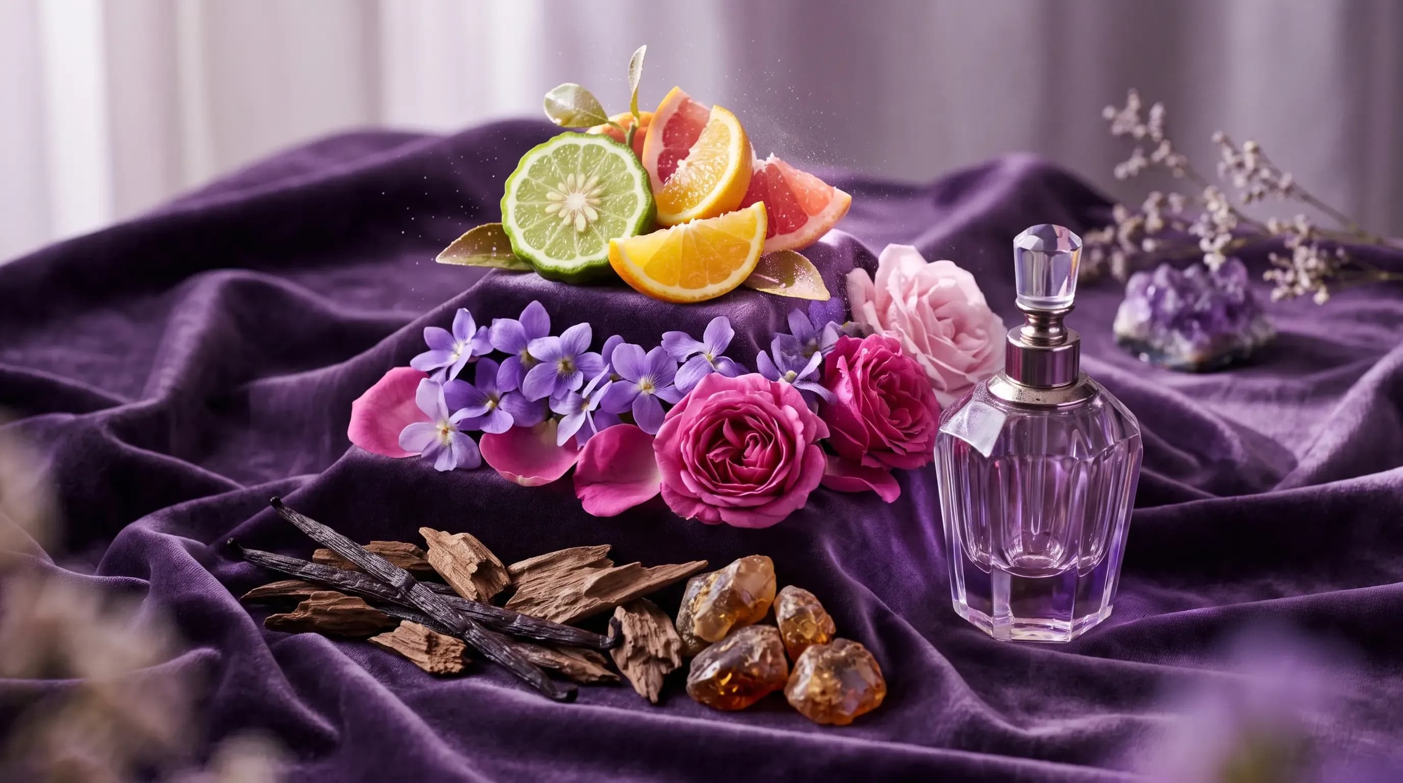 نت‌های عطر به زبان ساده؛ هرم بویایی و خانواده‌های رایحه